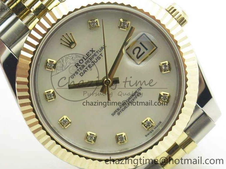 0210 DateJust II 41mm 14K YG Wrapped BP Maker Best Edition White MOP Dial On Jubilee Bracelet A Versatile 3476